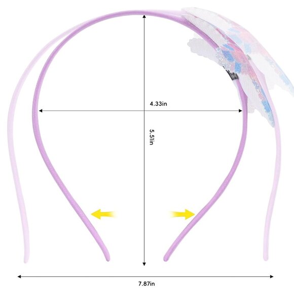 STARFISH Girl Headbands Sea Star Hair Band 2 Pack Set NEW - Picture 2 of 4